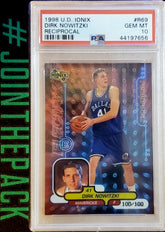 DIRK NOWITZKI 1998-99 UD IONIX RECIPROCAL #100/100 1/1 ROOKIE RC PSA 10 GEM MINT LOW POP MAVS